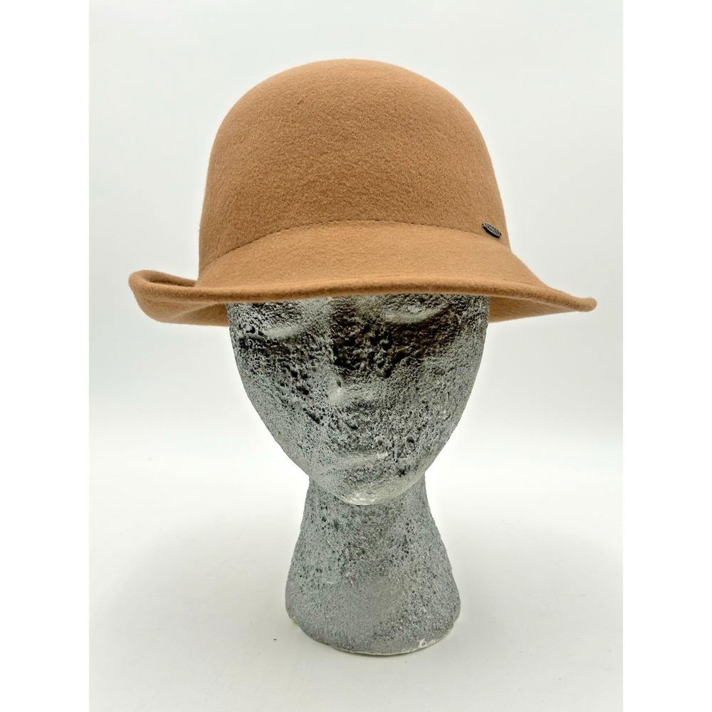 Vintage Adora Womens 100% Wool Hat Espresso Brown Felt Retro Cloche Hat Derby